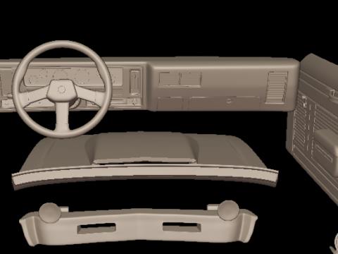 CHEVROLET NOVA SS 396 1969 3D PRINT MODEL 3D Baskı Modeli