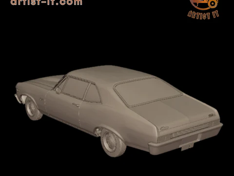 CHEVROLET NOVA SS 396 1969 3D PRINT MODEL 3D Print Model