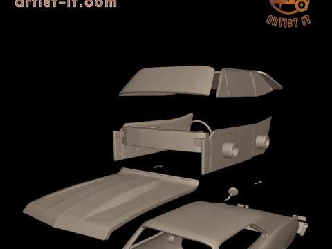 CHEVROLET NOVA SS 396 1969 3D PRINT MODEL 3D Print Model