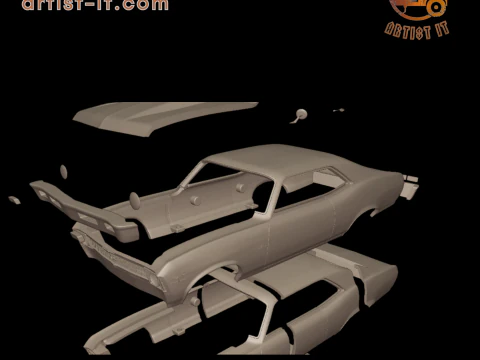 CHEVROLET NOVA SS 396 1969 3D PRINT MODEL 3D Print Model