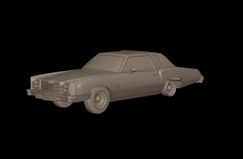 CHEVROLET MONTE CARLO 1976 3D PRINT MODEL Modello di stampa 3D .c4d .max .obj .3ds .fbx .stl .blend 