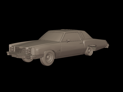CHEVROLET MONTE CARLO 1976 3D PRINT MODEL 3D Принт Модель