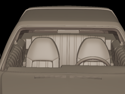 CHEVROLET MONTE CARLO 1976 3D PRINT MODEL Modello di stampa 3D