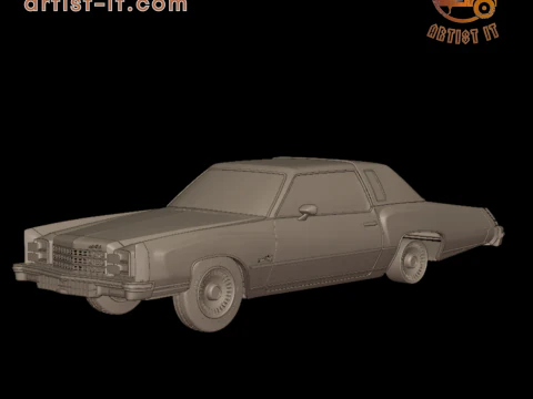 CHEVROLET MONTE CARLO 1976 3D-DRUCKMODELL 3D Druckmodell