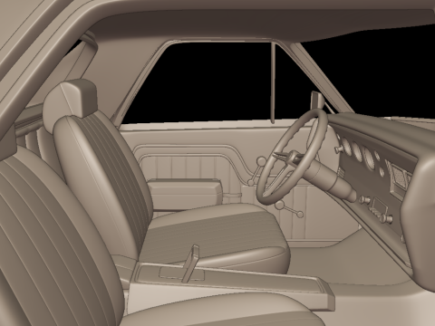 CHEVROLET 1970 El Camino ss 3D PRINT MODEL 3D printmodel