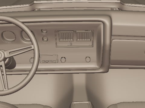 CHEVROLET 1970 El Camino ss 3D PRINT MODEL 3D printmodel