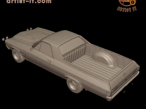 CHEVROLET 1970 El Camino ss 3D PRINT MODEL 3D Print Model