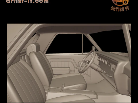CHEVROLET 1970 El Camino ss 3D PRINT MODEL 3D Print Model