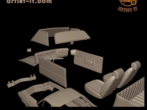 CHEVROLET 1970 El Camino ss 3D PRINT MODEL 3D Print Model