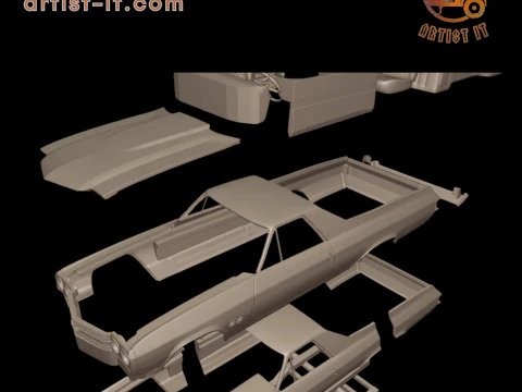 CHEVROLET 1970 El Camino ss 3D PRINT MODEL 3D Print Model