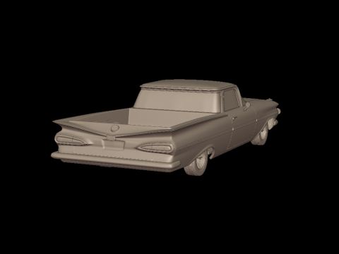 CHEVROLET ELCAMINO 1959 MODELLO STAMPA 3D Modello di stampa 3D