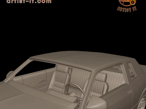 Chevrolet monte carlo ss 1986 3D PRINT MODEL 3D Print Model