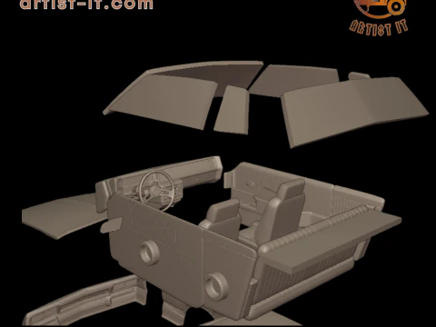 Chevrolet monte carlo ss 1986 3D PRINT MODEL 3D Print Model
