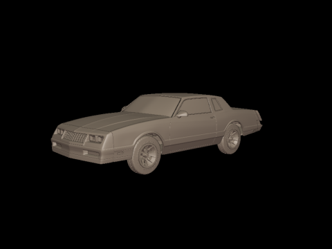 Chevrolet monte carol ss 1986 3D PRINT MODEL 3Dプリントモデル