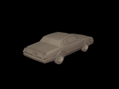 Chevrolet monte carlo ss 1986 3D PRINT MODEL Modello di stampa 3D
