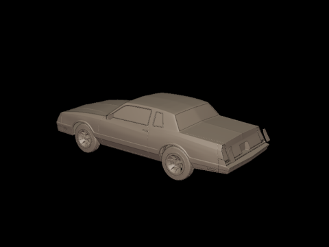 Chevrolet monte carlo ss 1986 3D PRINT MODEL Modello di stampa 3D