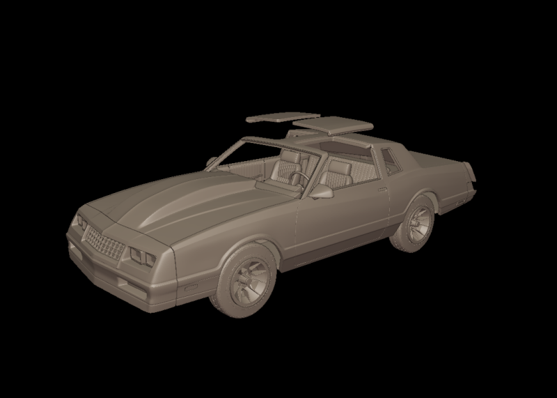 Custom monte carlo 86 ss 3D PRINT MODEL Modelo de Impressão 3D .c4d .max .obj .3ds .fbx .stl .blend