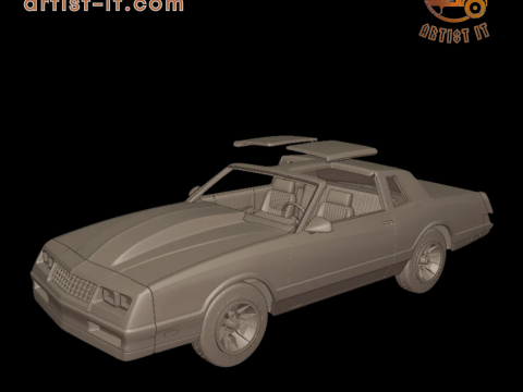 Monte Carlo 86 ss personnalis&eacute; MOD&Egrave;LE D'IMPRESSION 3D Modèles 3D en vedette