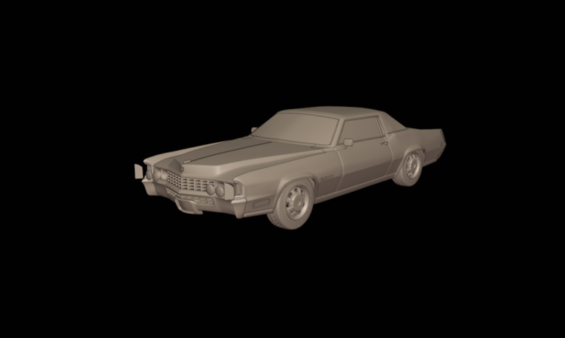 1968 cadillac fleetwood eldorado coupe 3D PRINT MODEL 3D Baskı Modeli .c4d .max .obj .3ds .fbx .stl .blend