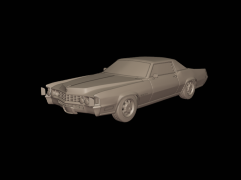 1968 cadillac fleetwood eldorado coupe 3D PRINT MODEL 3D Print Model