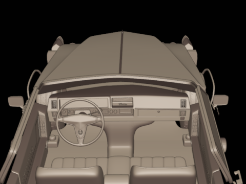 1968 cadillac fleetwood eldorado coupe 3D PRINT MODEL 3D Baskı Modeli