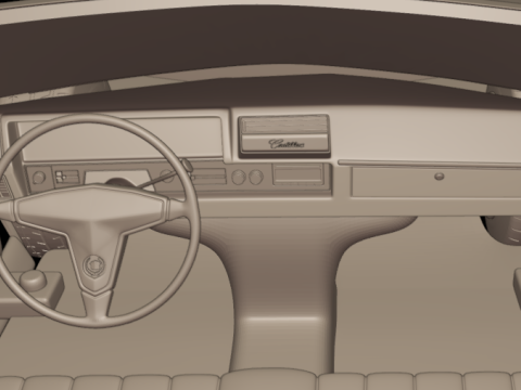 1968 cadillac fleetwood eldorado coupe 3D PRINT MODEL 3D Baskı Modeli