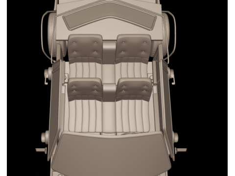 1968 cadillac fleetwood eldorado coupe 3D PRINT MODEL 3D Baskı Modeli
