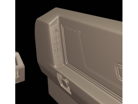1968 cadillac fleetwood eldorado coupe 3D PRINT MODEL 3D Baskı Modeli