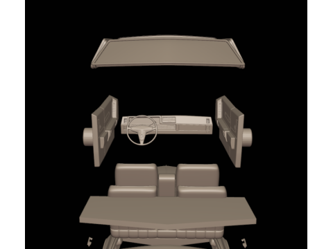 1968 cadillac fleetwood eldorado coupe 3D PRINT MODEL 3D Baskı Modeli