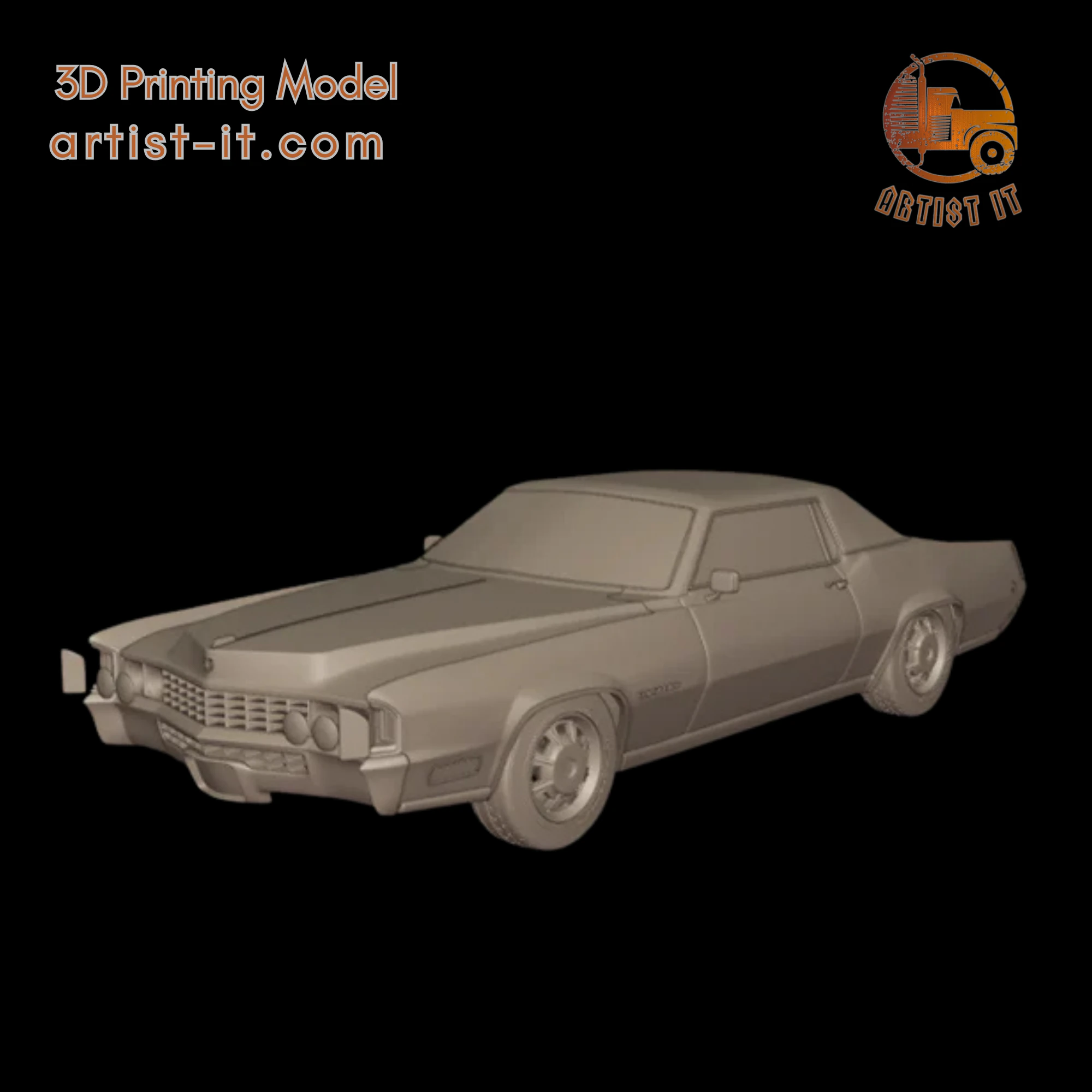 1968 cadillac fleetwood eldorado coupe 3D PRINT MODEL 3D Print Model .c4d .max .obj .3ds .fbx .stl .blend 