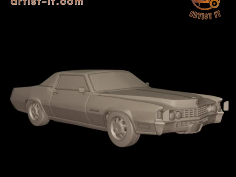 1968 cadillac fleetwood eldorado coupe 3D PRINT MODEL 3D Print Model