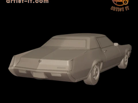 1968 cadillac fleetwood eldorado coupe 3D PRINT MODEL 3D Print Model