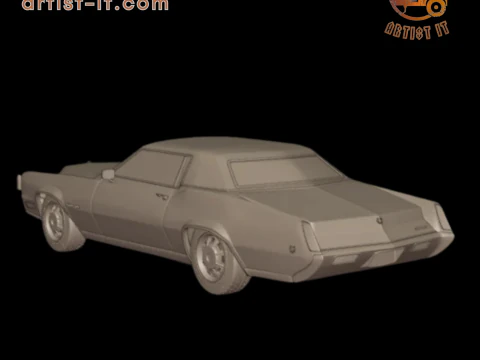 1968 cadillac fleetwood eldorado coupe 3D PRINT MODEL 3D Print Model