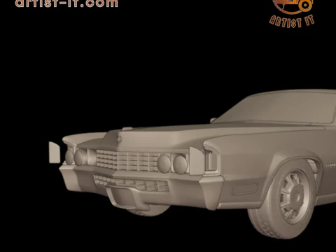 1968 cadillac fleetwood eldorado coupe 3D PRINT MODEL 3D Print Model