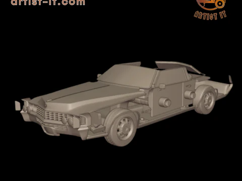 1968 cadillac fleetwood eldorado coupe 3D PRINT MODEL 3D Print Model