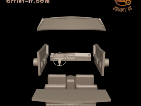 1968 cadillac fleetwood eldorado coupe 3D PRINT MODEL 3D Print Model