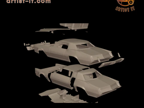 1968 cadillac fleetwood eldorado coupe 3D PRINT MODEL 3D Print Model