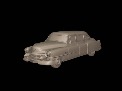 Cadillac 75 Fleetwood Limousine 1953 3D PRINT MODEL 3D Принт Модель