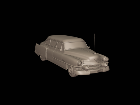 Cadillac 75 Fleetwood Limousine 1953 3D PRINT MODEL Modello di stampa 3D