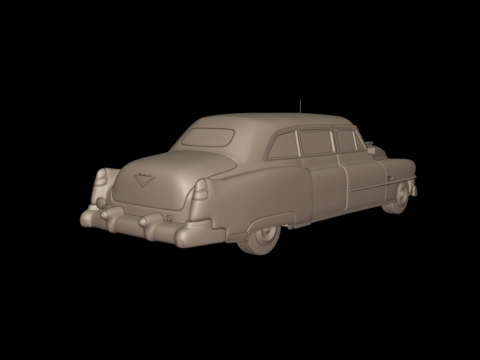 Cadillac 75 Fleetwood Limousine 1953 3D PRINT MODEL Modello di stampa 3D