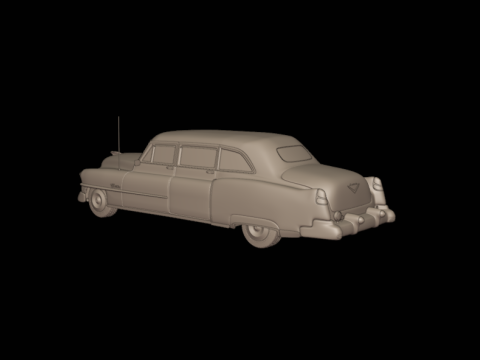 Cadillac 75 Fleetwood Limousine 1953 3D PRINT MODEL Modello di stampa 3D