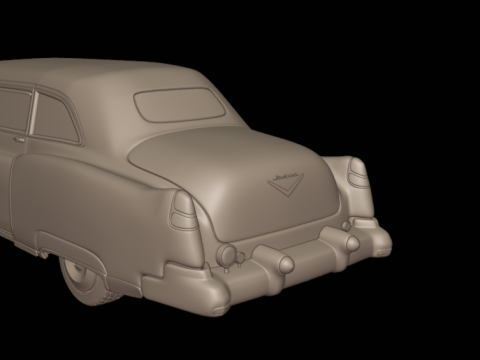 Cadillac 75 Fleetwood Limousine 1953 3D PRINT MODEL Modello di stampa 3D