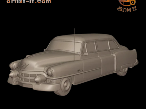 Cadillac 75 Fleetwood Limousine 1953 3D PRINT MODEL 3D Print Model