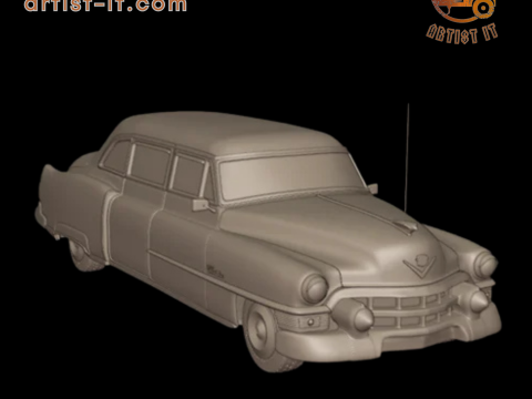 캐딜락 75 플릿우드 리무진 1953 3D 프린트 모델 3D 프린트 모델