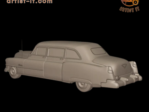 캐딜락 75 플릿우드 리무진 1953 3D 프린트 모델 3D 프린트 모델