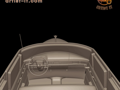 캐딜락 75 플릿우드 리무진 1953 3D 프린트 모델 3D 프린트 모델