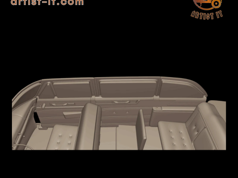 캐딜락 75 플릿우드 리무진 1953 3D 프린트 모델 3D 프린트 모델