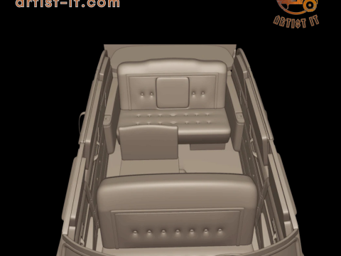 캐딜락 75 플릿우드 리무진 1953 3D 프린트 모델 3D 프린트 모델