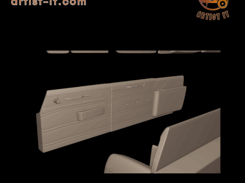 캐딜락 75 플릿우드 리무진 1953 3D 프린트 모델 3D 프린트 모델