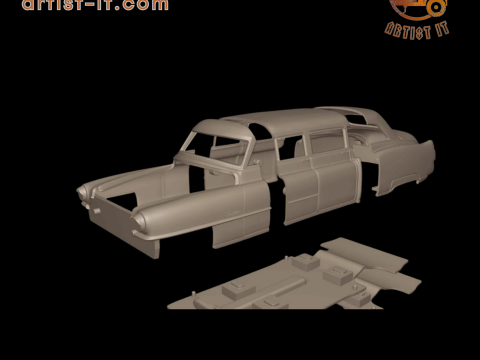 캐딜락 75 플릿우드 리무진 1953 3D 프린트 모델 3D 프린트 모델